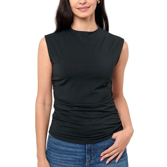 Rebecca Minkoff Tops - Rebecca Minkoff Ruched Tank Top, Women's Size L - Black